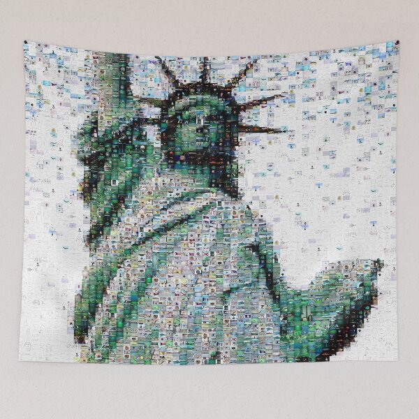 Item preview, Americana Raining Mosaic designed and sold by Wernher Krutein.