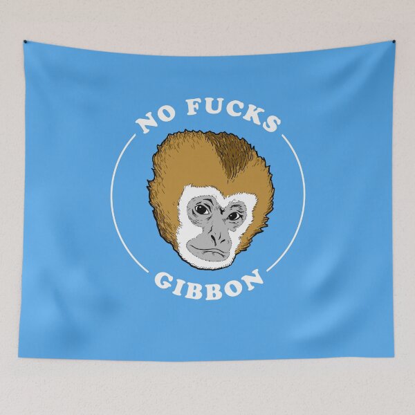 Item preview, No Fucks Gibbon T-Shirt designed and sold by Yipptee Shirts.