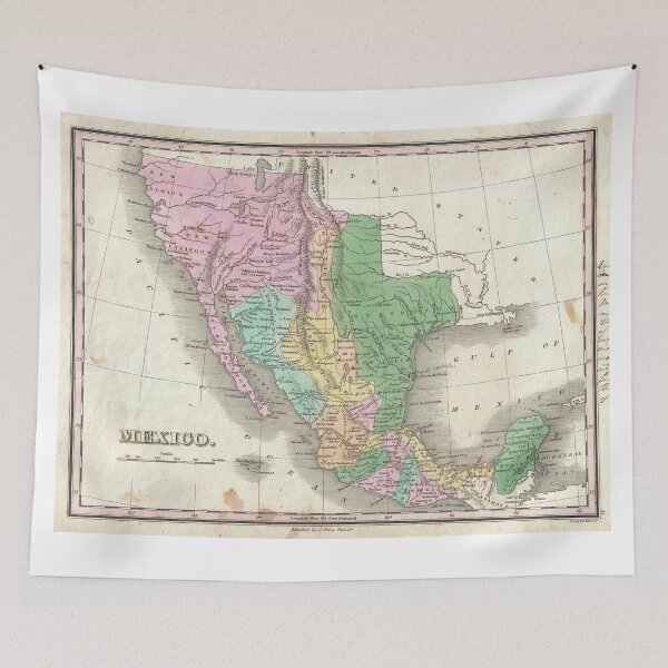 Item preview, Vintage Map of Mexico (1827) designed and sold by BravuraMedia.