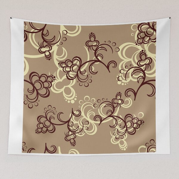 Item preview, Brown Flower Pattern designed and sold by Chesnochok.