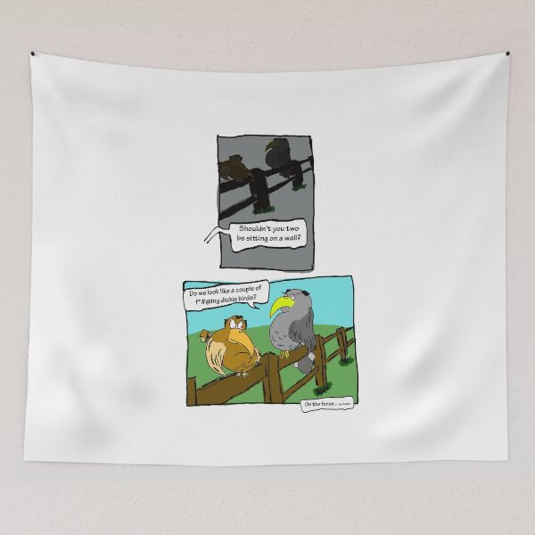 Item preview, On the fence - Dickie birds (Vertical) designed and sold by stevenestor.