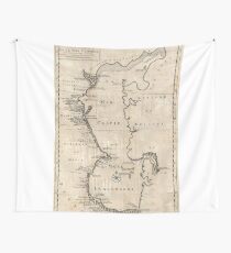 Vintage Map of The Caspian Sea (1730) Wall Tapestry