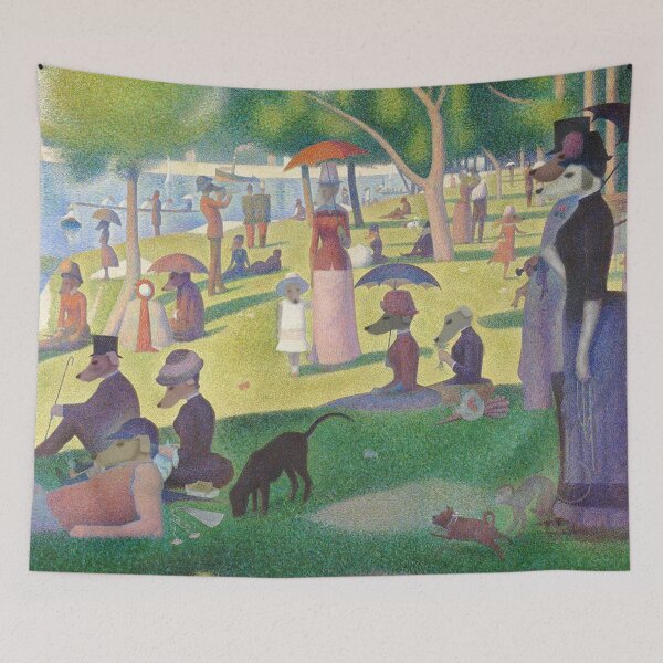 Item preview, A Dog Day on La Grande Jatte designed and sold by GreyhoundGap.