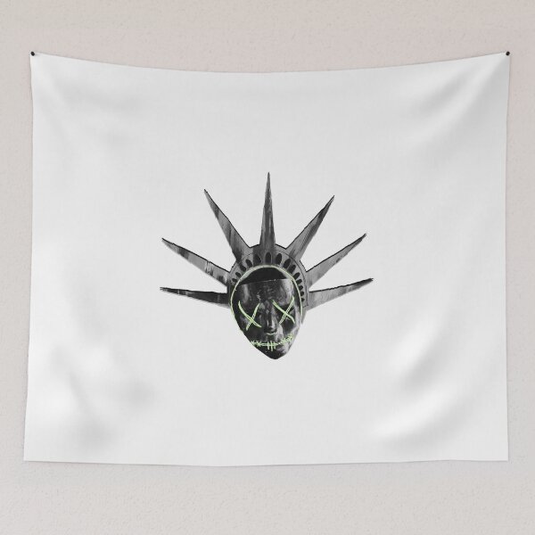 Item preview, THE PURGE: liberty MASK BW designed and sold by dishess.