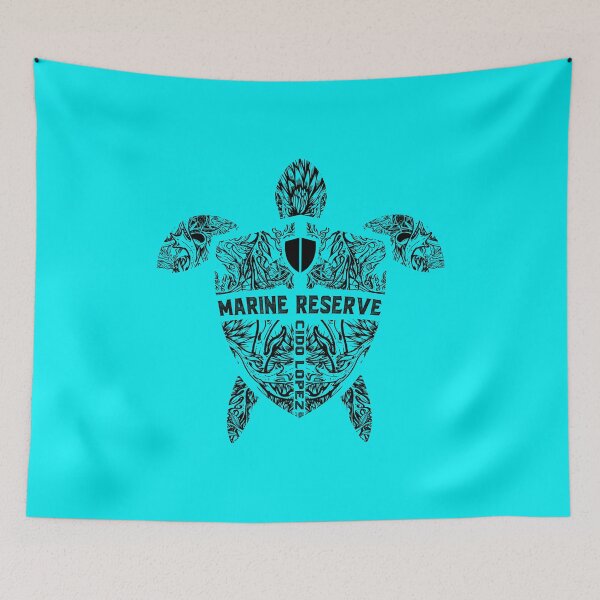Item preview, Marine Turtle Graphic Art designed and sold by cidolopez.