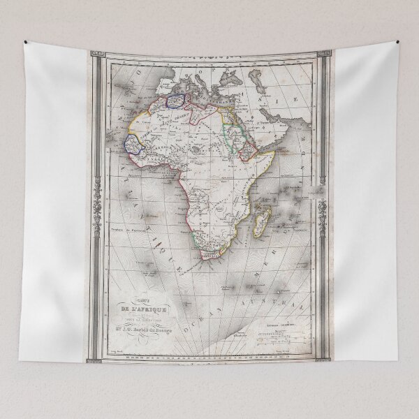 Item preview, Vintage Map of Africa (1852) designed and sold by BravuraMedia.