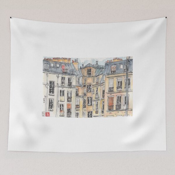 Item preview, Paris terrace view designed and sold by Jennie Kessinger.