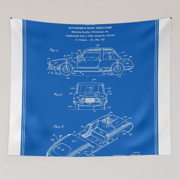 Artikelvorschau, Automobilkörper Patent - Blueprint entworfen und verkauft von FinlayMcNevin.