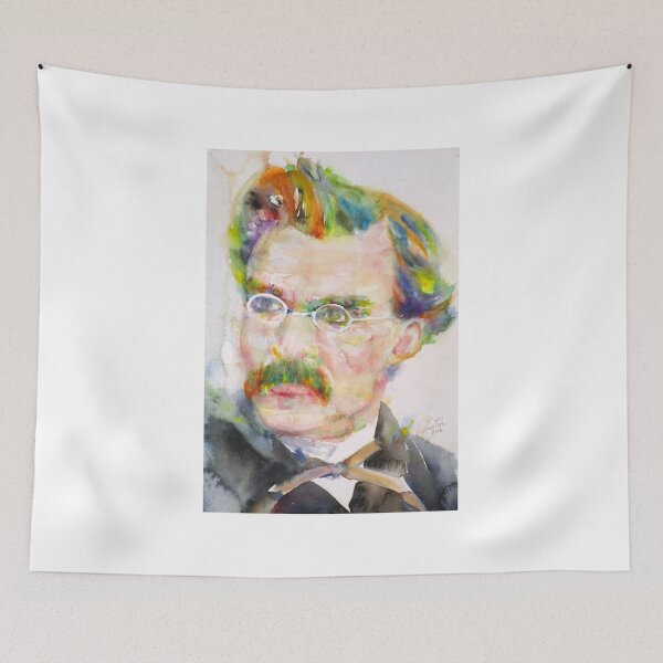 Item preview, FRIEDRICH NIETZSCHE - watercolor portrait.9 designed and sold by lautir.