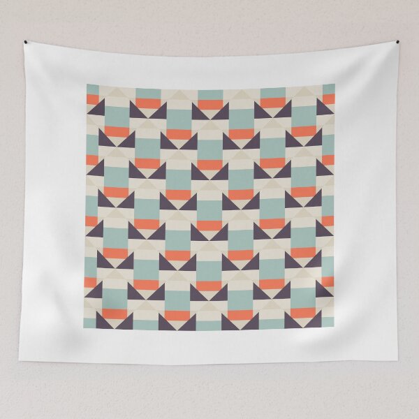 Item preview, Geometric color blocked pattern designed and sold by Daria Rosen.