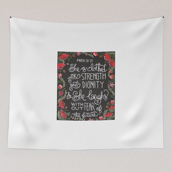 Item preview, She is Clothed with Strength designed and sold by JOTFDesigns.