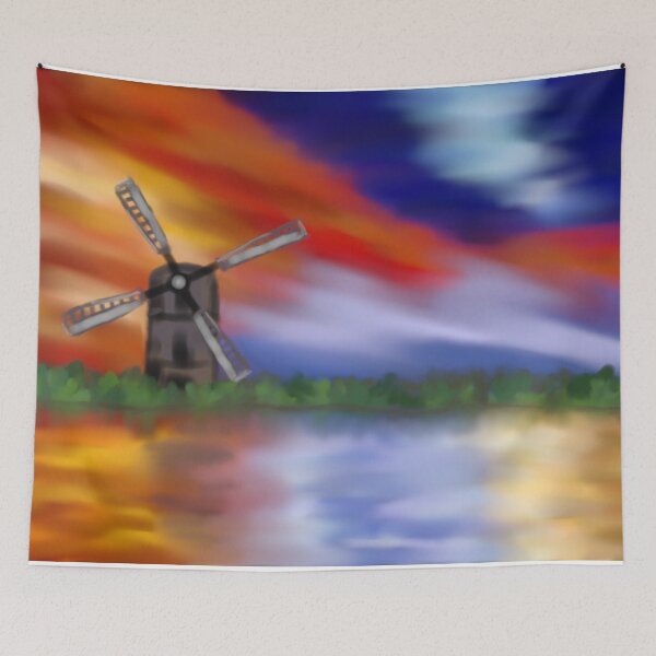 Item preview, Windmill by the Water designed and sold by Jane Domenech.