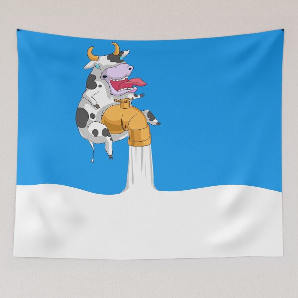 Item preview, Cow with milkline designed and sold by stickerium.