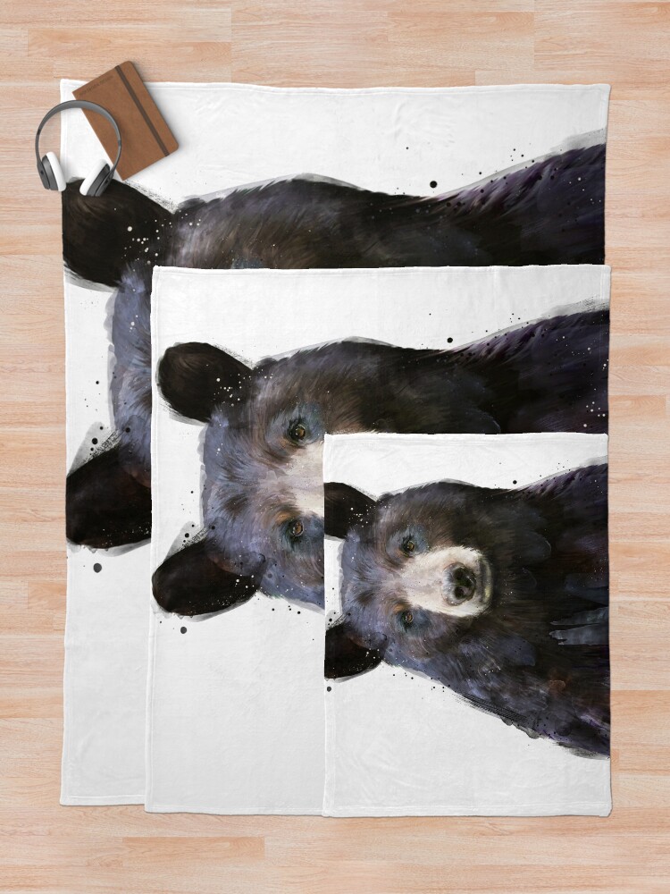 Alternate view of Black Bear Throw Blanket