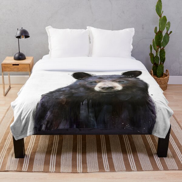 Black Bear Throw Blanket