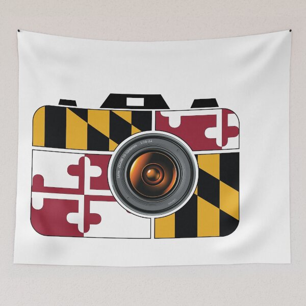 Item preview, Maryland flag camera designed and sold by AMtrials.