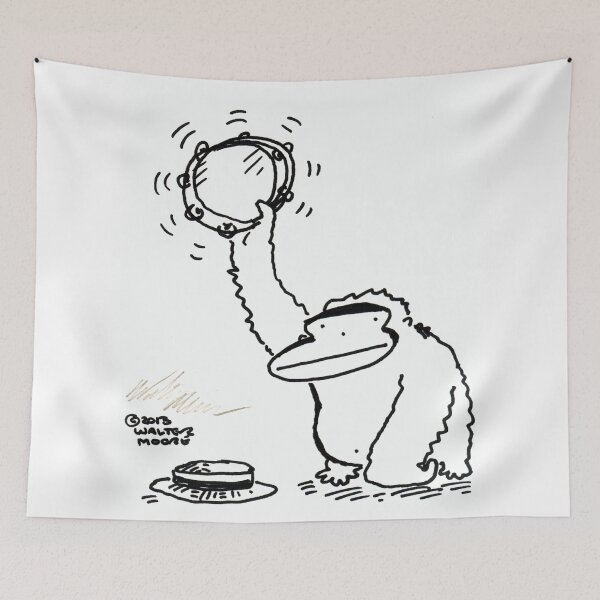 Item preview, Ape Shakes His Tambourine designed and sold by Walter Moore.