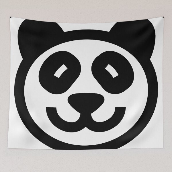 Item preview, Cute Panda Icon - black on white designed and sold by Quire.