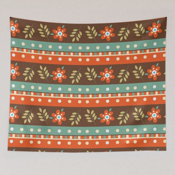 Item preview, Country Fall Flowers and Stripes designed and sold by pugmom4.