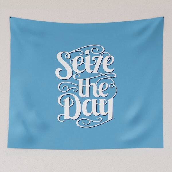 Item preview, Seize The Day - Typography Art T shirt designed and sold by VomHaus.