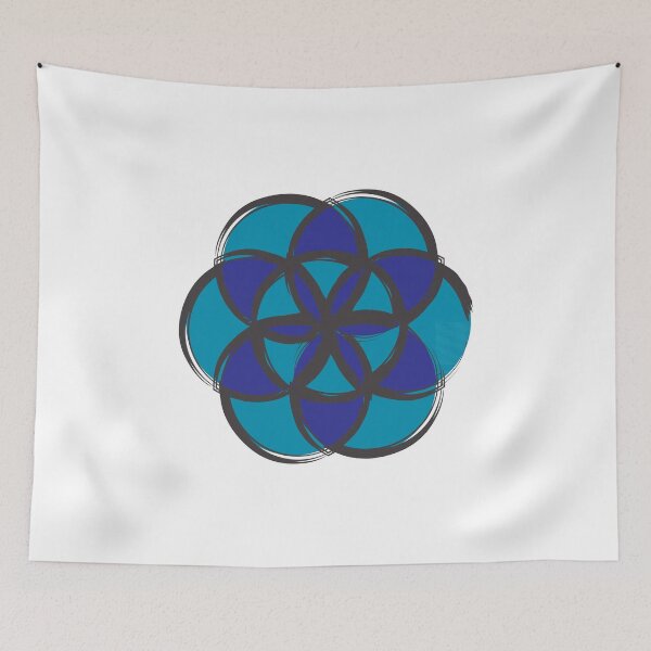 Item preview, Flower of Life - Oceans and Waves designed and sold by lakazdi.
