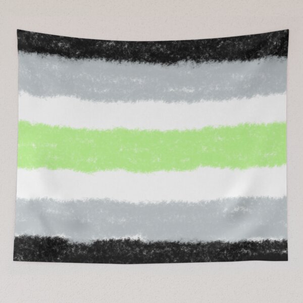 Item preview, Agender Pride Flag (Spraypaint) designed and sold by DoubleAces.