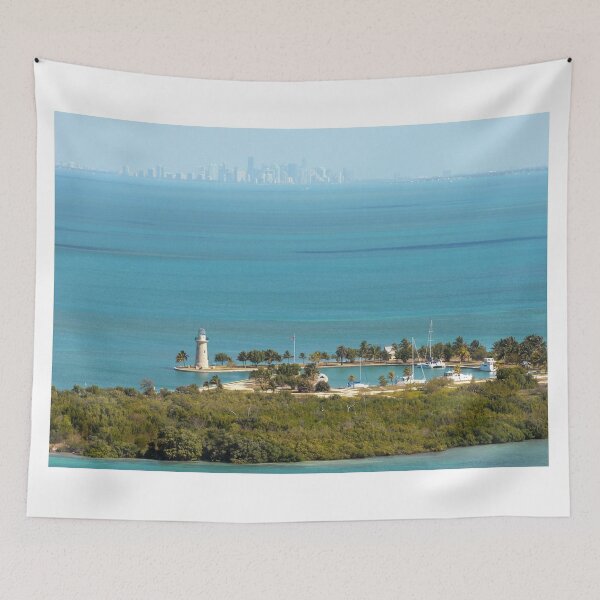 Item preview, Boca Chita Key and The Miami Skyline designed and sold by BravuraMedia.