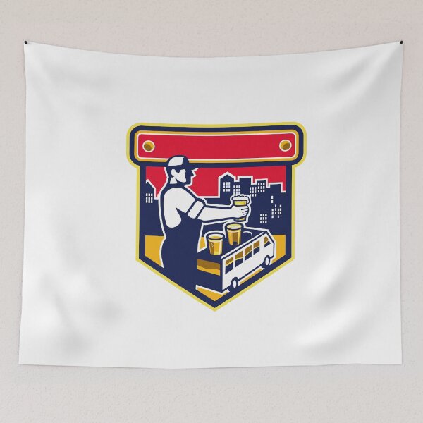 Item preview, Bartender Beer City Van Crest Retro designed and sold by patrimonio.