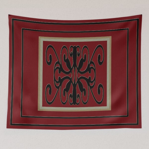 Aperçu de l'œuvre Duvet / Doona & Pillow Maroon & Couvercle Noir créée et vendue par mareedem1.
