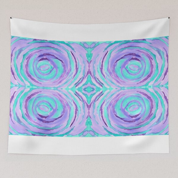 Item preview, Watercolor Purple Turquoise Swirl Repeating Pattern designed and sold by Beverly Claire Kaiya.