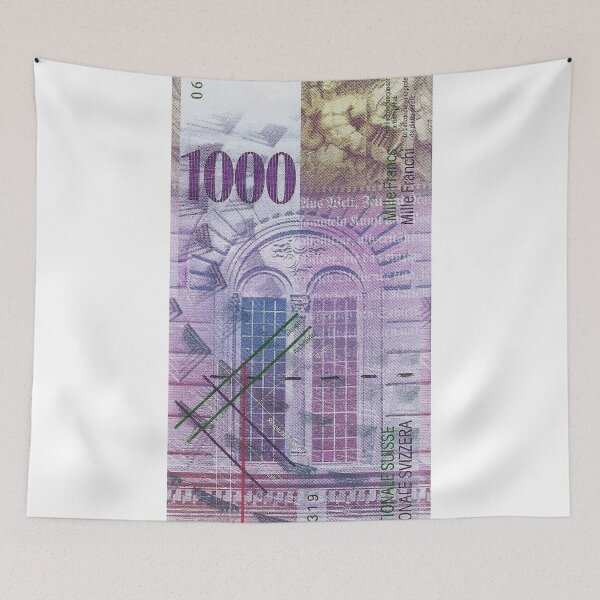 Item preview, 1000 Swiss Franc Bill designed and sold by Serge Averbukh Art Studio.