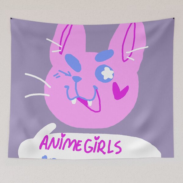 Item preview, Pink Kitty Sez: Anime Girls Are Not Real designed and sold by BellaExclames.