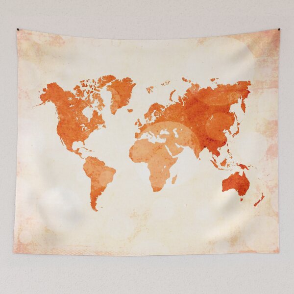 Item preview, Bokeh world map designed and sold by adiosmillet.