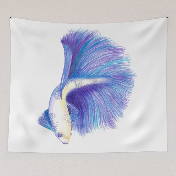 Item preview, Watercolour Betafish designed and sold by WillowArtPrint.