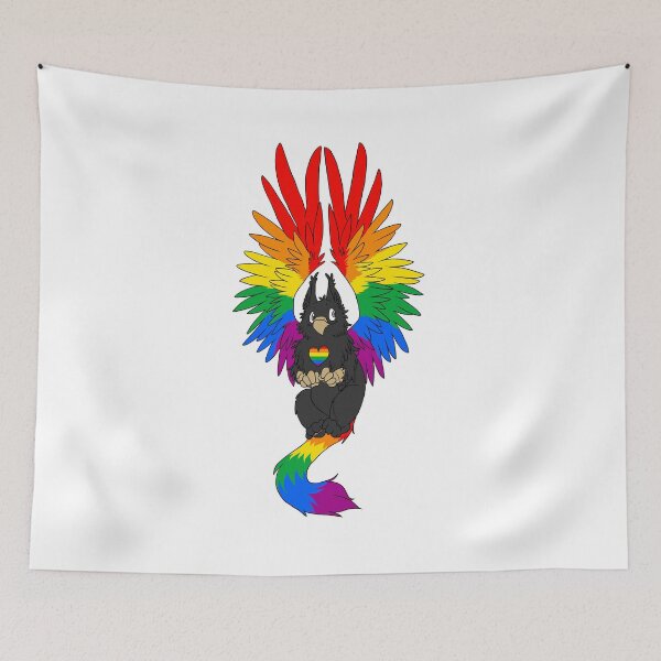 Item preview, Gay Pride Griffin (Black Version) designed and sold by Beckasaurus.