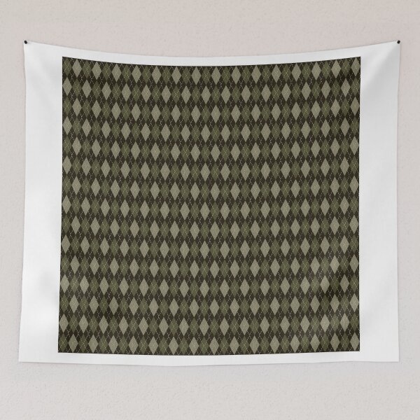 Item preview, Retro Argyle Olive Green Pattern designed and sold by apgme.