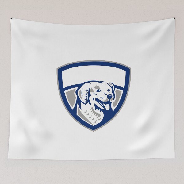 Item preview, Kuvasz Dog Head Crest Retro designed and sold by patrimonio.
