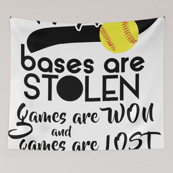Item preview, softball, Hits Happen designed and sold by SleeplessLady.