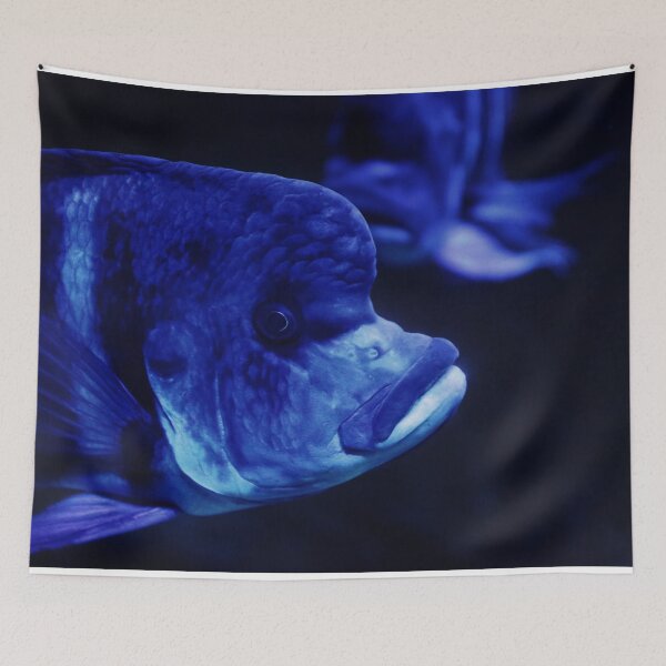Item preview, blue fish designed and sold by hottehue.