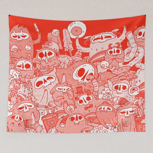 Item preview, candyskulls red designed and sold by Cloudmallow.