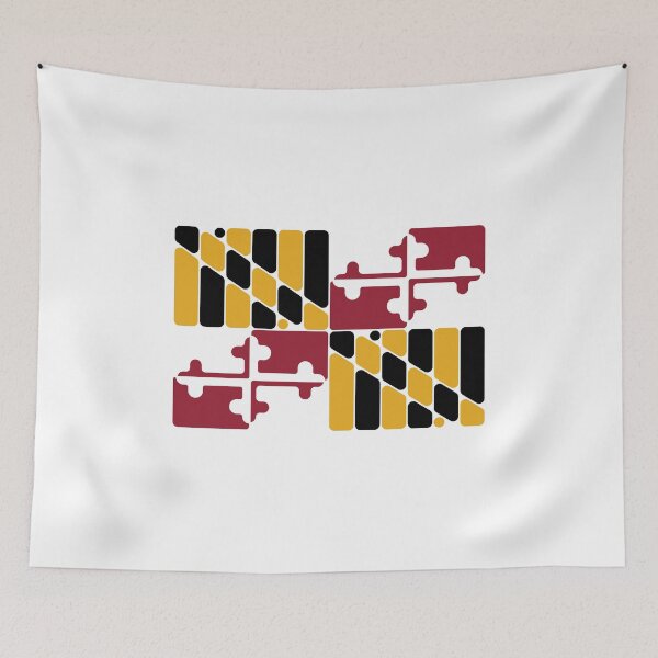 Item preview, Maryland flag rounded  designed and sold by AMtrials.