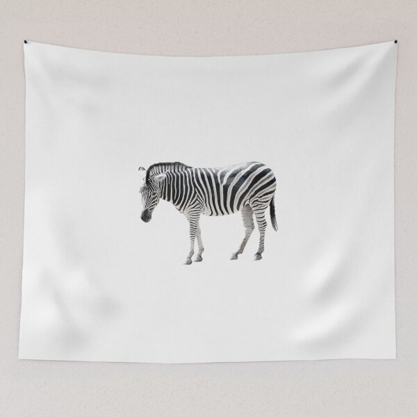 Item preview, zebra on white background designed and sold by navigatorsteel.