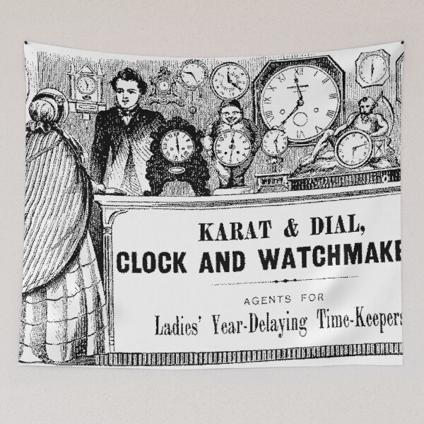 Item preview, Clock and Watchmaker designed and sold by Quill-n-Ink.