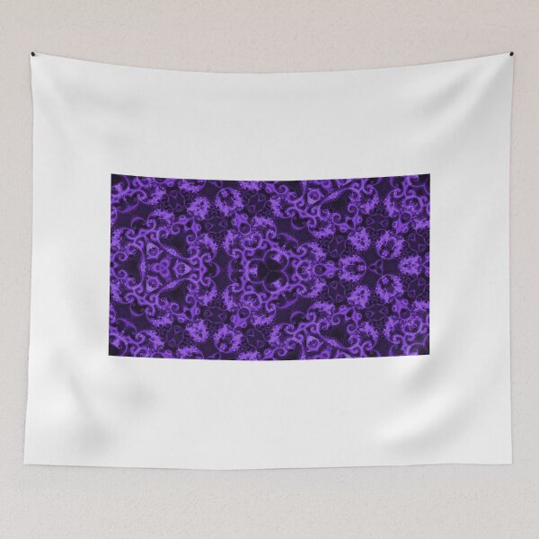 Item preview, Midnight triangular kaleidoscope pattern designed and sold by chilliamblake.
