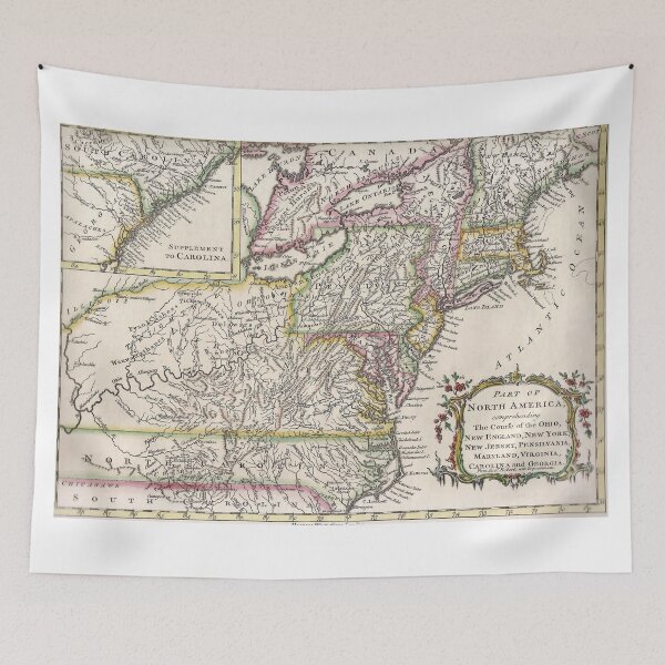 Item preview, Discovering The Eastern United States Map (1759) designed and sold by BravuraMedia.