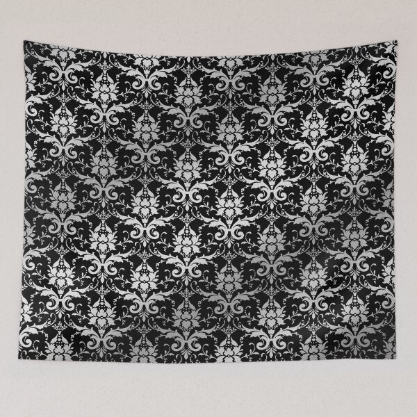 Item preview, Damask Silver Grey Classic Elegant Black designed and sold by Beverly Claire Kaiya.