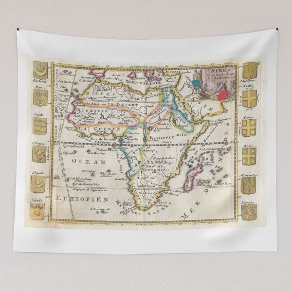 Item preview, Vintage Map of Africa (1710) designed and sold by BravuraMedia.