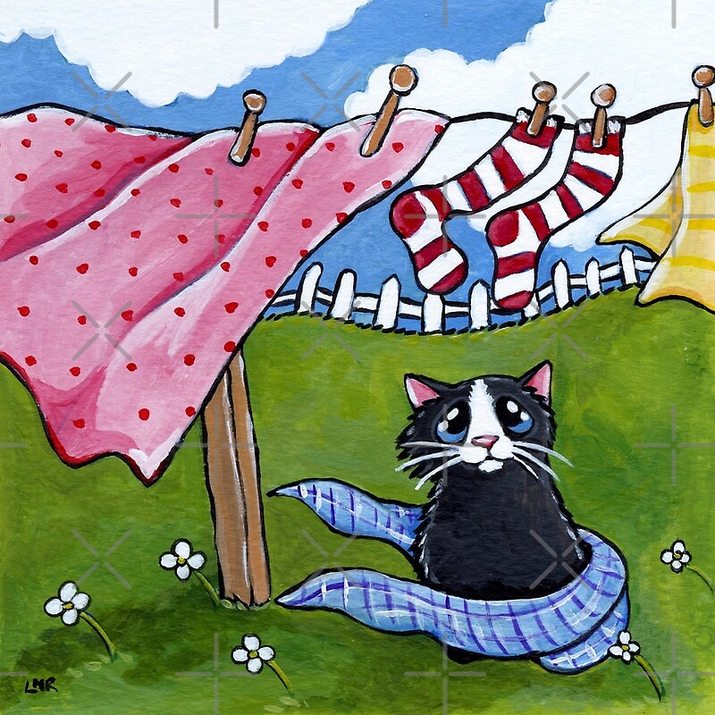 "Windy Wash Day" by Lisa Marie Robinson Redbubble