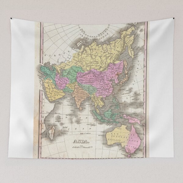 Item preview, Vintage Map of Asia (1827) designed and sold by BravuraMedia.