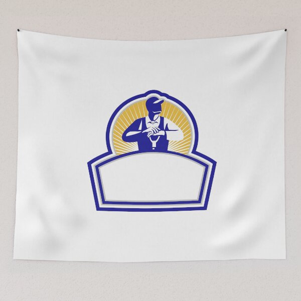 Item preview, Organic Farmer Leaning Shovel Shield Retro designed and sold by patrimonio.